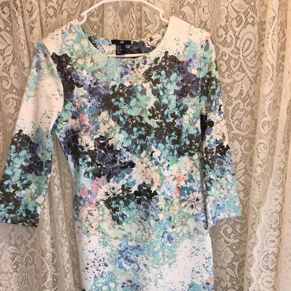 H&M watercolor floral Dress